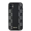 Miniatyrbild 4 av 8: DKNY iPhone 11/XR Mobilskal MagSafe Läder Checkered Mono - Svart