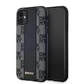 Miniatyrbild 1 av 8: DKNY iPhone 11/XR Mobilskal MagSafe Läder Checkered Mono - Svart