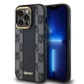 Miniatyrbild 1 av 8: DKNY iPhone 14 Pro Mobilskal MagSafe Läder Checkered Mono - Svart
