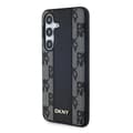 Miniatyrbild 3 av 8: DKNY Galaxy S24 Mobilskal MagSafe Läder Checkered Mono - Svart
