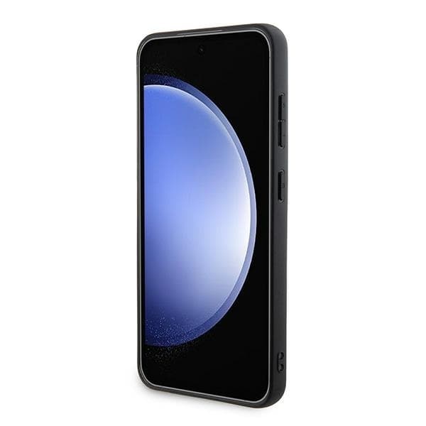 DKNY Galaxy S24 Mobilskal MagSafe Läder Checkered Mono - Svart