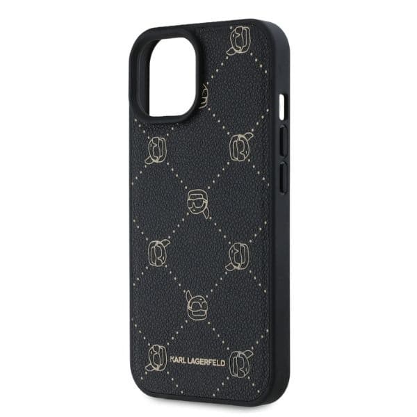 Karl Lagerfeld iPhone 15 Plus Mobilskal MagSafe Karl Heads - Svart