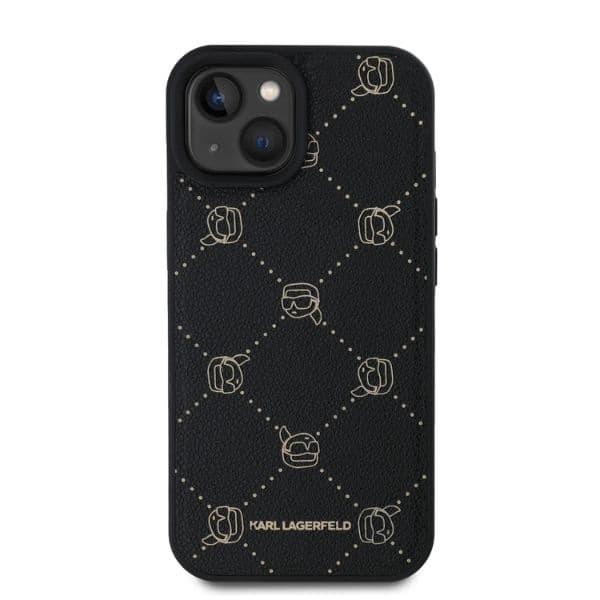 Karl Lagerfeld iPhone 15 Plus Mobilskal MagSafe Karl Heads - Svart