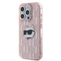 Miniatyrbild 3 av 8: Karl Lagerfeld iPhone 15 Pro Mobilskal IML Choupette Head - Rosa
