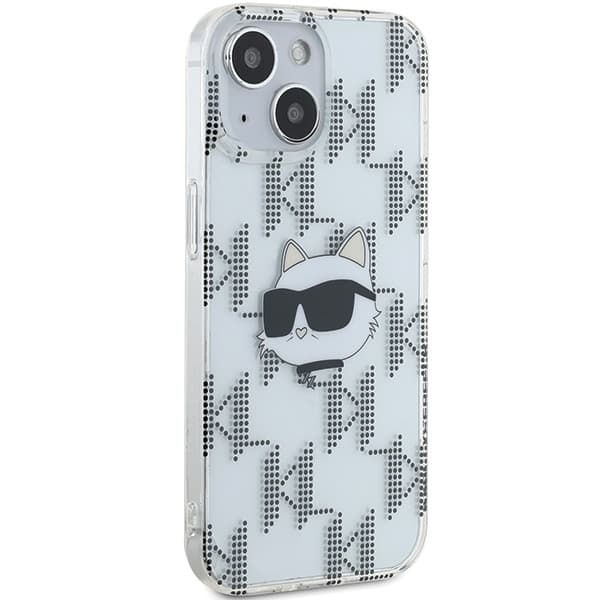 Karl Lagerfeld iPhone 15/14/13 Mobilskal IML Choupette Head - Transparent