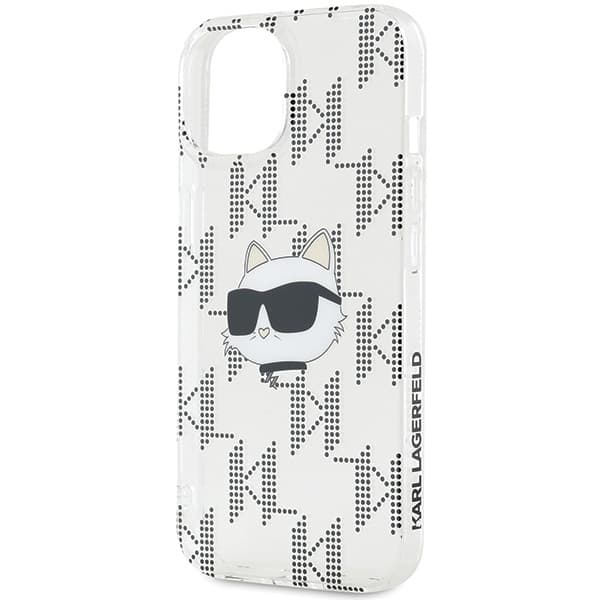 Karl Lagerfeld iPhone 15/14/13 Mobilskal IML Choupette Head - Transparent