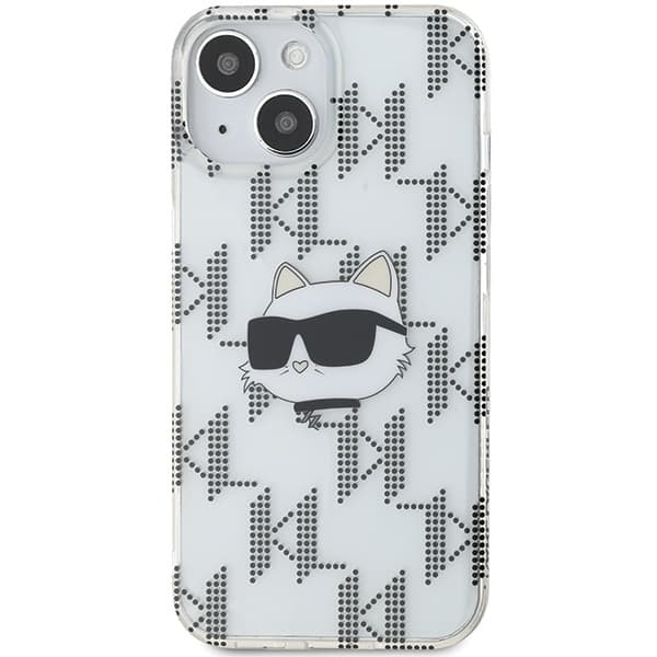 Karl Lagerfeld iPhone 15/14/13 Mobilskal IML Choupette Head - Transparent