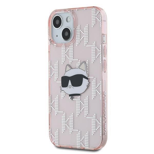 Karl Lagerfeld iPhone 15/14/13 Mobilskal IML Choupette Head - Rosa