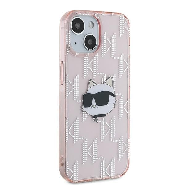 Karl Lagerfeld iPhone 15/14/13 Mobilskal IML Choupette Head - Rosa