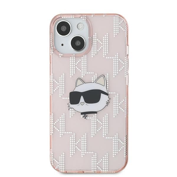 Karl Lagerfeld iPhone 15/14/13 Mobilskal IML Choupette Head - Rosa