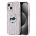 Miniatyrbild 1 av 8: Karl Lagerfeld iPhone 15/14/13 Mobilskal IML Choupette Head - Rosa