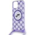 Miniatyrbild 5 av 7: Karl Lagerfeld iPhone 15/14/13 Mobilskal MagSafe IML Crossbody - Lila