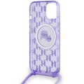 Miniatyrbild 6 av 7: Karl Lagerfeld iPhone 15/14/13 Mobilskal MagSafe IML Crossbody - Lila