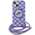 Miniatyrbild 1 av 7: Karl Lagerfeld iPhone 15/14/13 Mobilskal MagSafe IML Crossbody - Lila