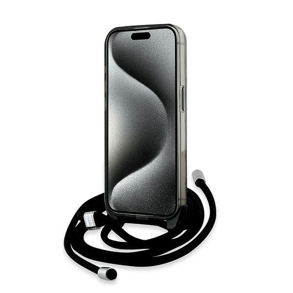 Karl Lagerfeld iPhone 15 Pro Mobilskal MagSafe IML Crossbody - Svart