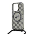 Miniatyrbild 5 av 7: Karl Lagerfeld iPhone 15 Pro Mobilskal MagSafe IML Crossbody - Svart