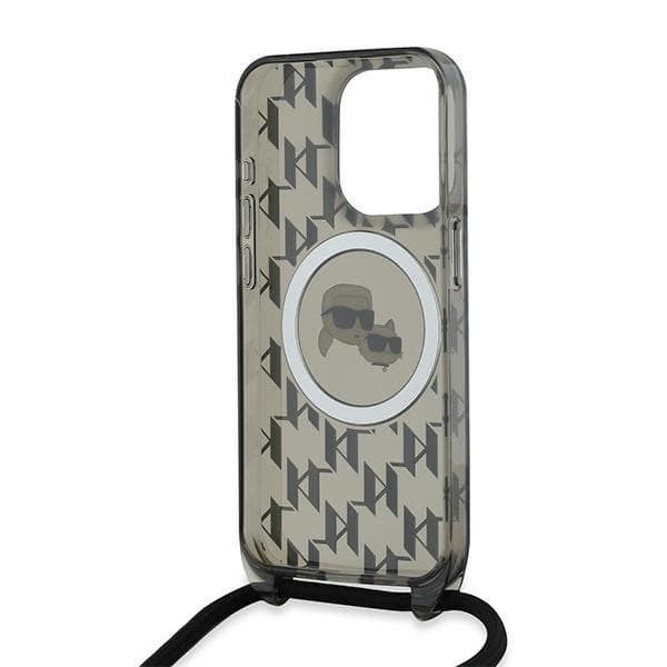 Karl Lagerfeld iPhone 15 Pro Mobilskal MagSafe IML Crossbody - Svart