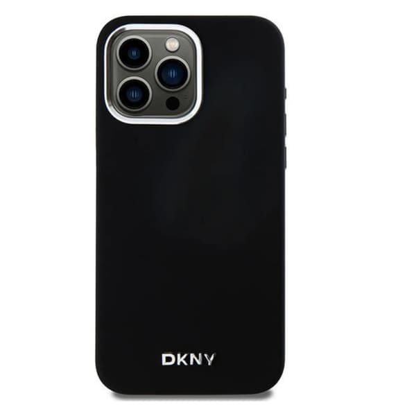 DKNY iPhone 14 Pro Max Mobilskal Magsafe Liquid Silikon Small Metal Logo