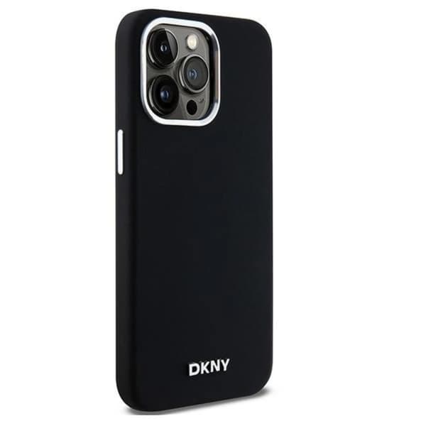 DKNY iPhone 14 Pro Max Mobilskal Magsafe Liquid Silikon Small Metal Logo