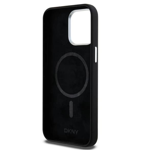 DKNY iPhone 14 Pro Max Mobilskal Magsafe Liquid Silikon Small Metal Logo