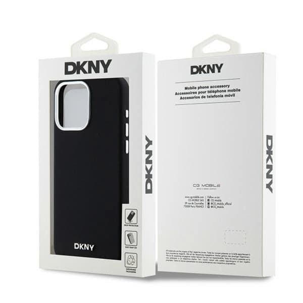 DKNY iPhone 14 Pro Max Mobilskal Magsafe Liquid Silikon Small Metal Logo