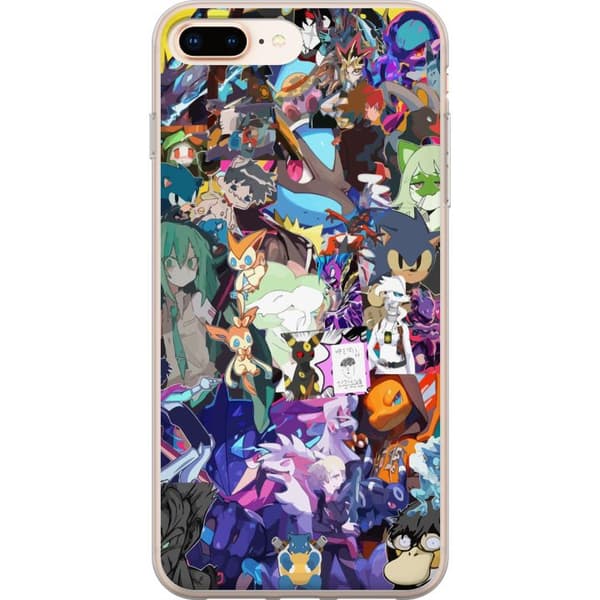 Apple iPhone 8 Plus Läpinäkyvä kuori Pokémon Blaze