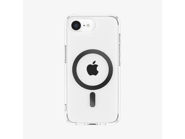 Spigen Ultra Hybrid (MagFit), Omslag, Apple, iPhone 16e, 15,5 cm (6.1"), Kol, Transparent