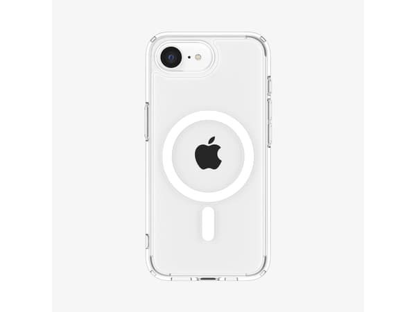 Spigen Ultra Hybrid (MagFit), Omslag, Apple, iPhone 16e, 15,5 cm (6.1"), Transparent, Vit