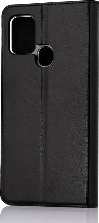 Wave BookCase -suojakotelo, Samsung Galaxy A21s, musta