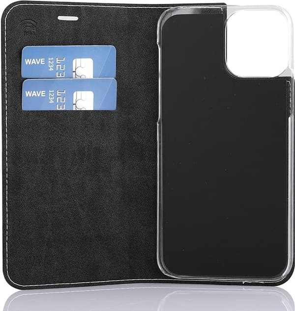 Wave BookCase iPhone 12 Pro / iPhone 12 Fodral, roséguld