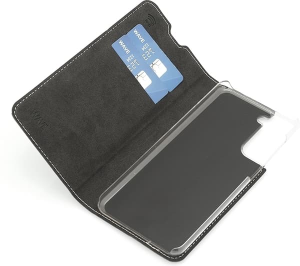 Wave BookCase skyddsfodral, Samsung Galaxy S21, roséguld
