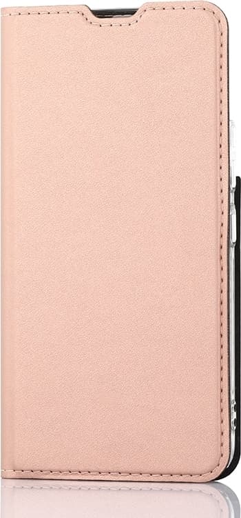 Wave BookCase -suojakotelo, Samsung Galaxy S22 5G, ruusukulta