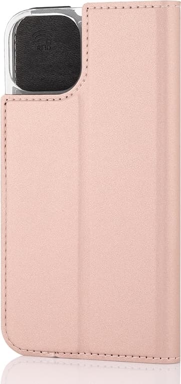 Wave BookCase beskyttelsesetui, iPhone 14, rosaguld