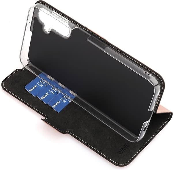Wave BookCase beskyttelsesetui, Samsung Galaxy A14 5G, rosaguld