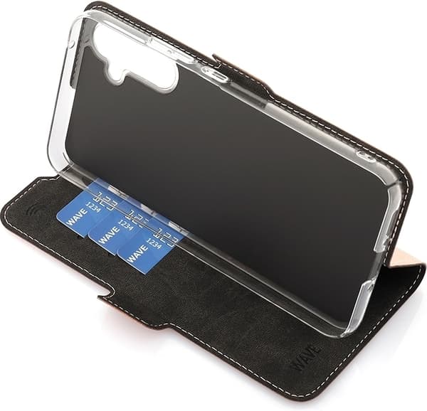 Wave BookCase beskyttelsesveske, Samsung Galaxy A34 5G, rosa gull