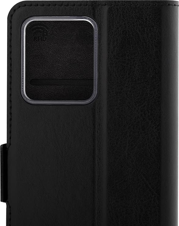 Wave BookCase skyddsfodral, Motorola Moto G84, svart