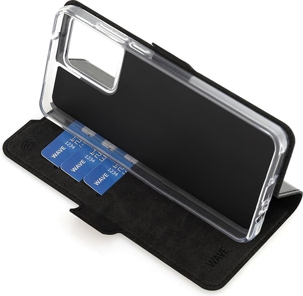 Wave BookCase skyddsfodral, Motorola Moto G84, svart