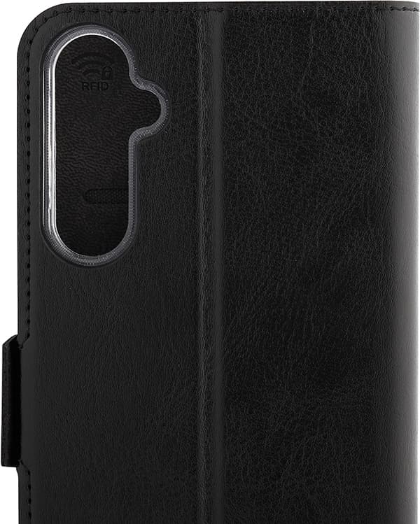Wave BookCase -suojakuori, Samsung Galaxy A05s, musta