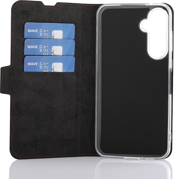 Wave BookCase beskyttelsesetui, Samsung Galaxy S23 FE 5G, Smoky Sangria
