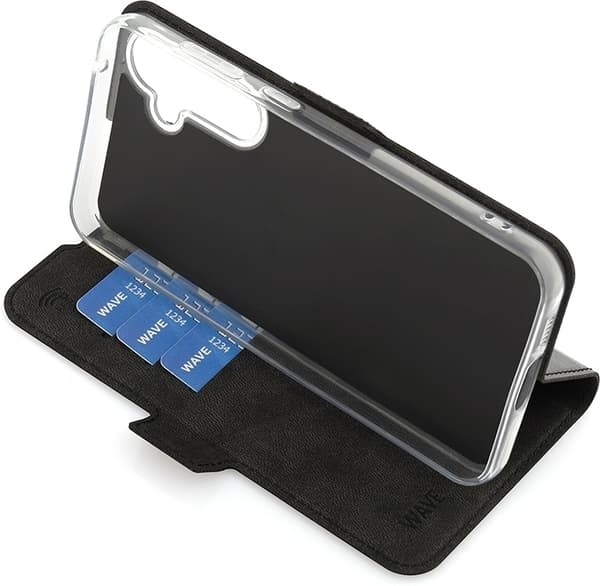 Wave BookCase beskyttelsesetui, Samsung Galaxy S23 FE 5G, sort