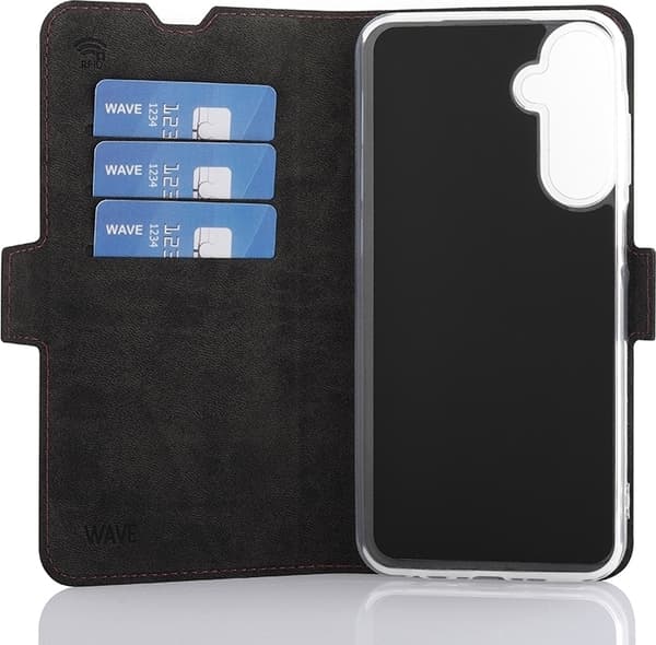 Wave BookCase, Samsung Galaxy A25 5G, Rökig Sangria