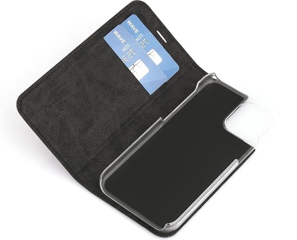 Wave BookCase beskyttelsesveske, iPhone 12 mini, svart