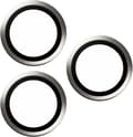 Pikkukuva 3 / 4: PanzerGlass Hoops -kameran linssinsuoja, iPhone 15 Pro / 15 Pro Max, valkoinen metalli
