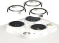 Pikkukuva 1 / 4: PanzerGlass Hoops -kameran linssinsuoja, iPhone 15 Pro / 15 Pro Max, valkoinen metalli