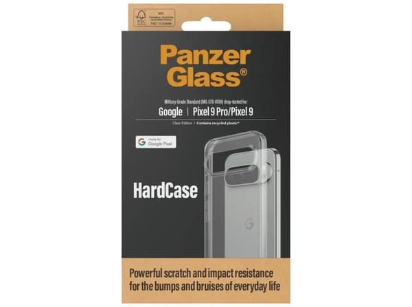PanzerGlass HardCase Skal Google Pixel 9, 9 Pro, Transparent