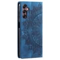 Miniatyrbilde 2 av 7: For Samsung Galaxy S25 Lommebok Deksel Shell Mandala Blomstermønster