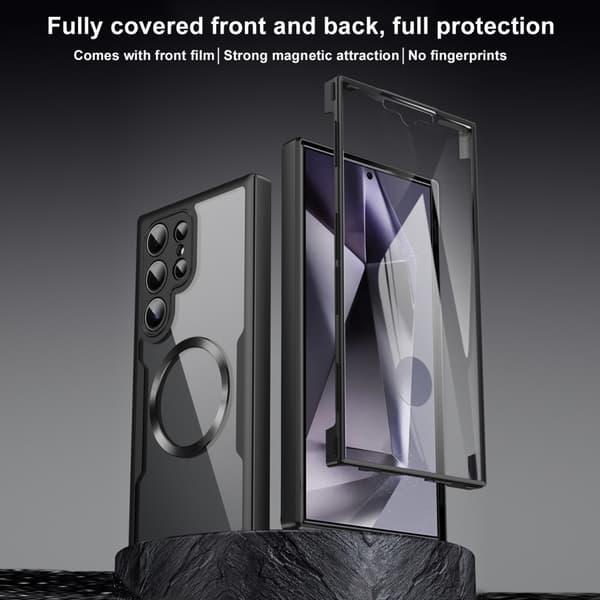 360 Full Cover MagSafe Case Samsung Galaxy S25 Ultra Svart