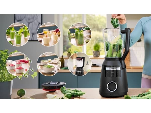 Bosch Serie 6 MMB6652B, Bänkmixer, 2 l, Iskrossning, 1 m, 1800 W, Svart