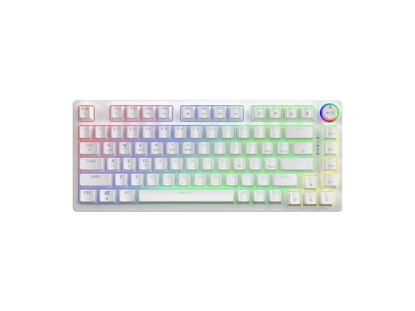 Savio Phenix WHITE GAT GUL Tastatur Gaming USB + Bluetooth QWERTY American International White Hvit