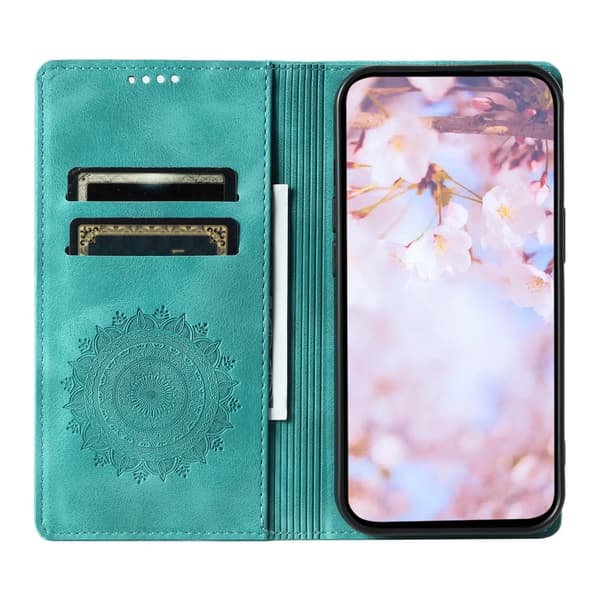 För Samsung Galaxy S25 plånboksfodral Fodral Skal Mandala blommönster
